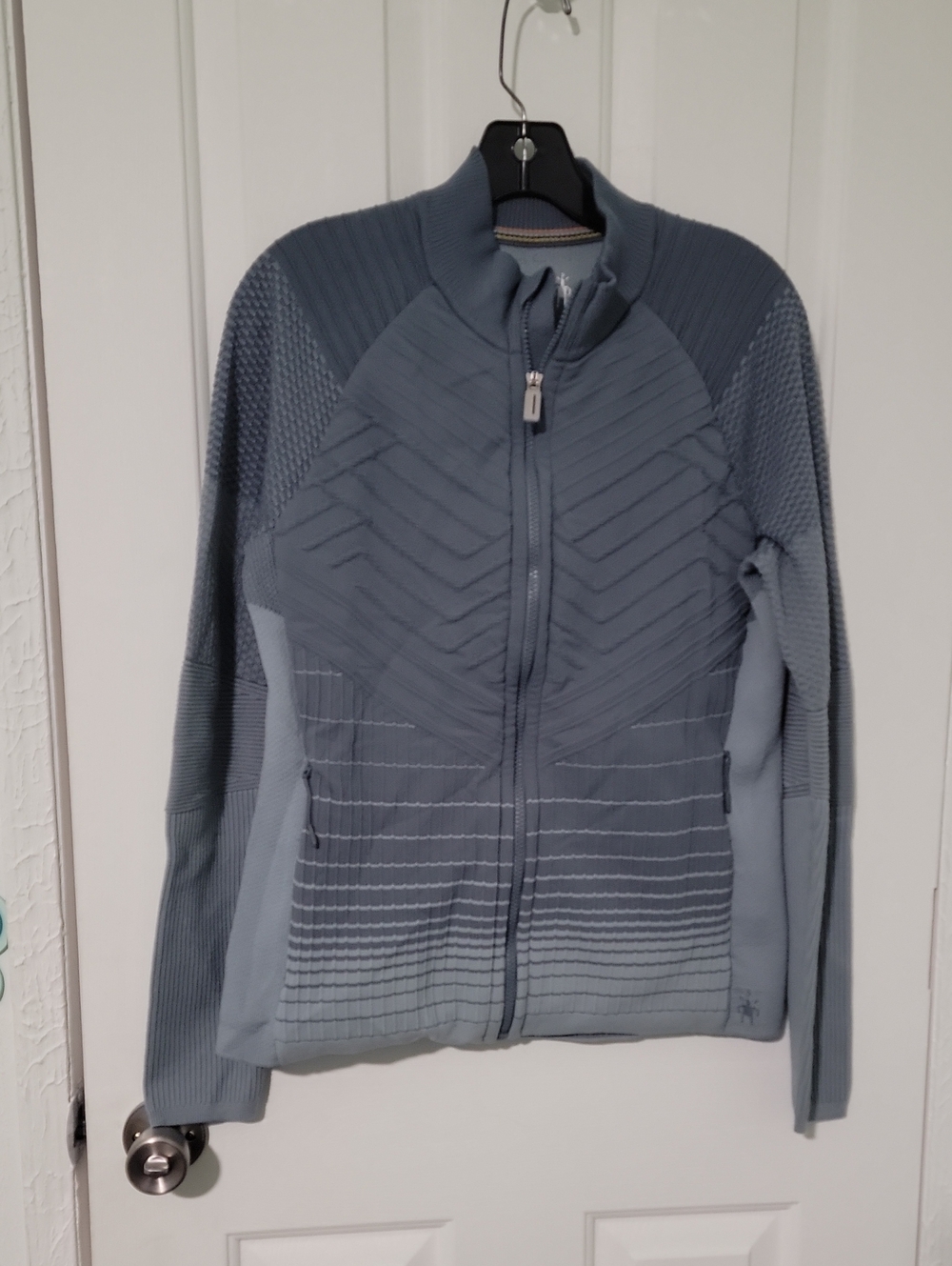 Smartwool Intraknit Merino Insulated Sweater Jacket Pewter Blue Women's Large